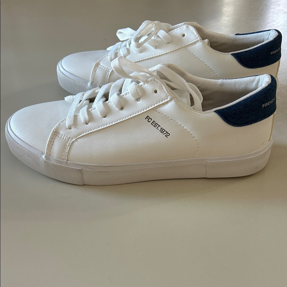 White and Blue women’s 11 white leather Sneakers 10